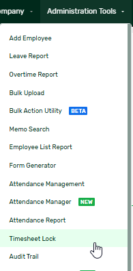 How to Enable the Timesheet Lock