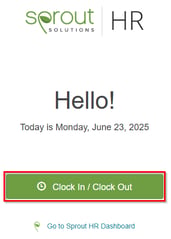 How to Clock In/Out Using the Clock-In Homepage