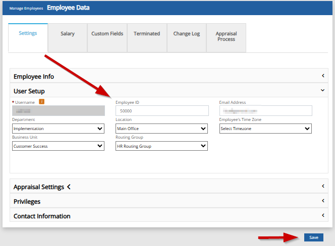 How to Edit the Employee ID in Performance+?